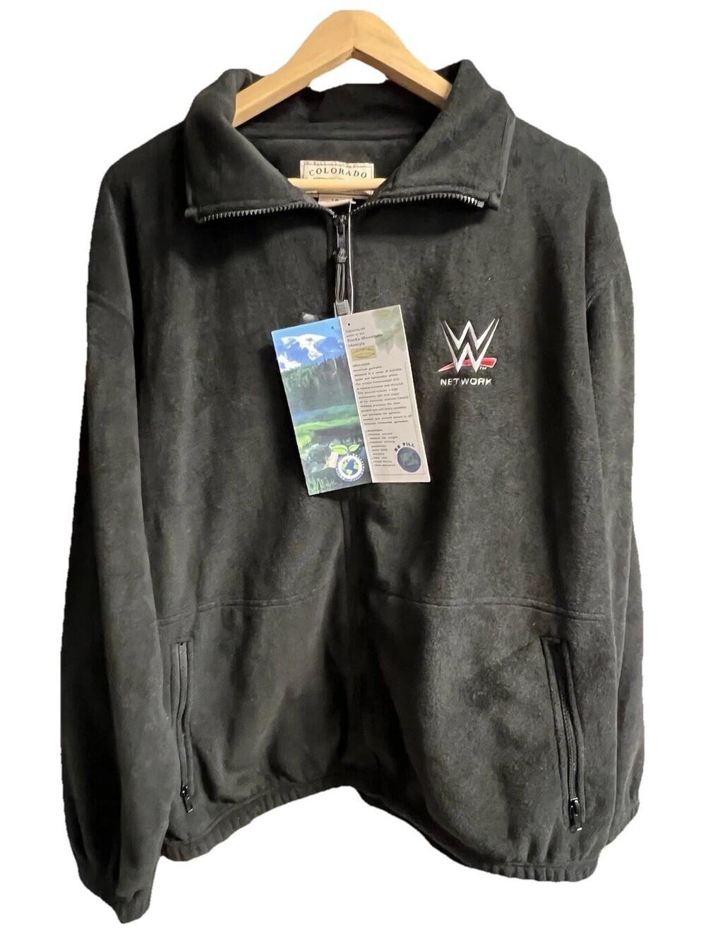 WWE Network Fleece Jacket Colorado Timberline Large Embroidered Logo New w/ Tags